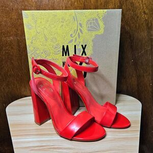 Mix No. 6 Dalison Red Patent High Heel Sandals